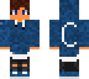 blue camo boy with c on the back