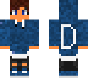 blue camo boy with d on the back