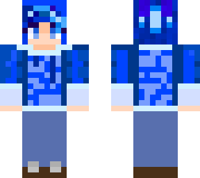 blue ice person