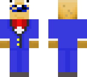 blue suit potato man