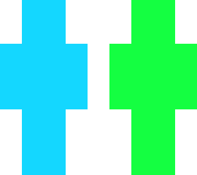 blue vs green