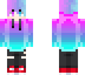 fade hoodie and hair porco dio se mi  venuta bene questa skin!!