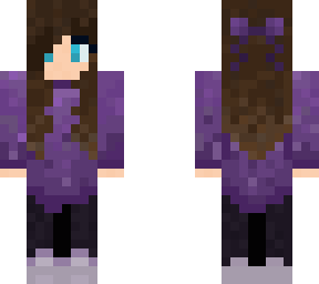girl in purple sweater