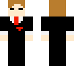 man in black suite