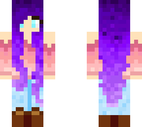 purple hair girl