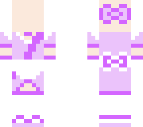 Purple Maid Outfit Minecraft Skin