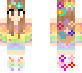 rainbow flower girl