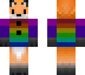 rainbow sweater fox