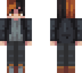 black / orange