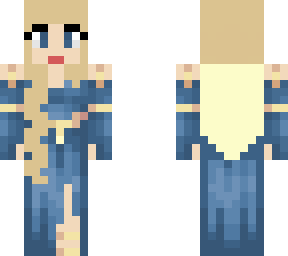 blue dress