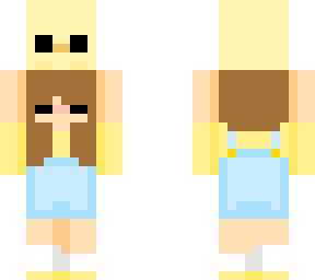 edit of girl holding duck