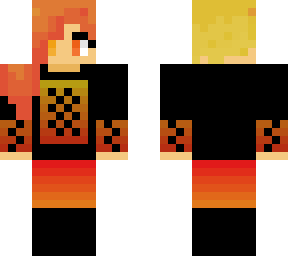 fire sunset girl