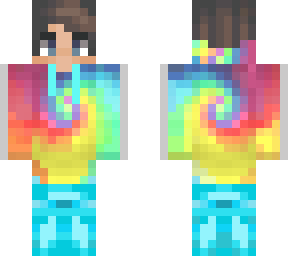 *** boy with tie-dye swirl