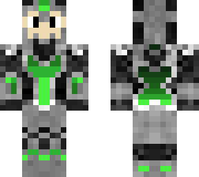 green armour open face