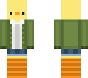 green cardigan duck
