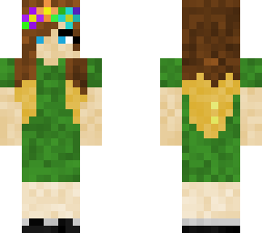 green dress