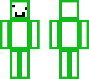 green happy man
