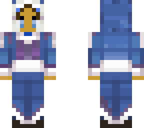 katara with and without a jacket