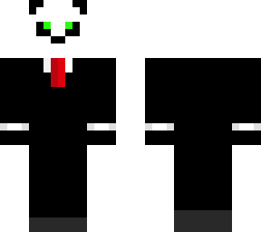 panda in a suit