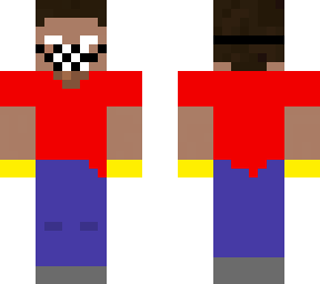 plastic herobrine w/ mask & gloves