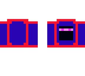 blue and red enderman ob