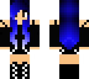 blue cool girl
