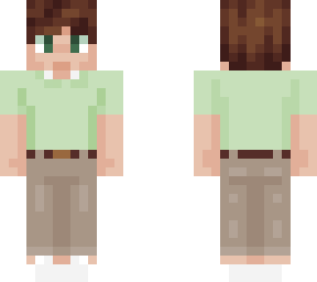 boy with green shirt (tucked in)