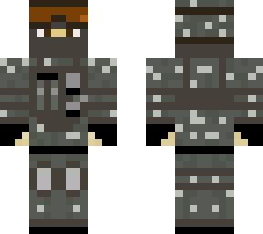 millitary guy grey and orange