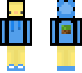 mincraft duckie blue hoody :)