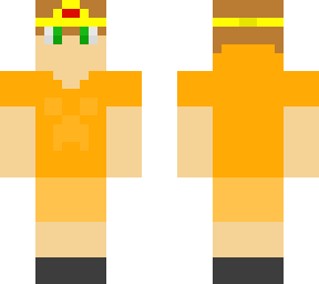 orange shirt guy :