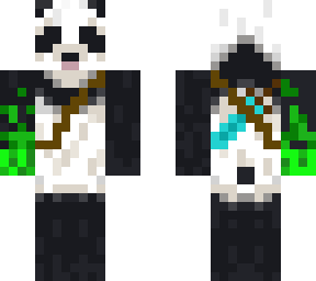 panda with sword