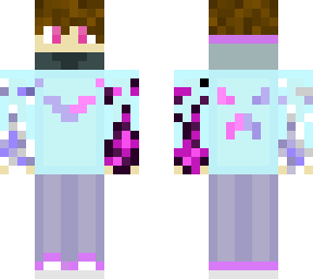 pink and purple fire boy