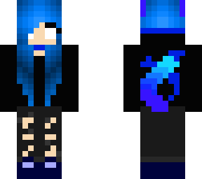 posessed blue wolf girl {edit not mine}