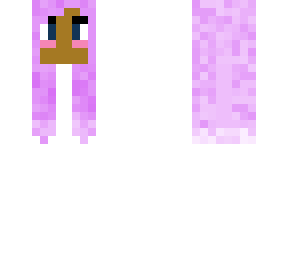 tea pot girl- has purple hair