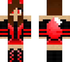 black red wolf girl