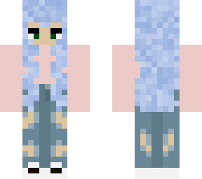 blue haired girl