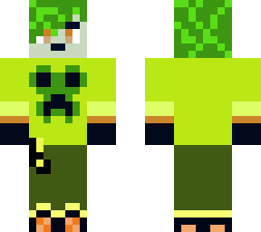 boy wearing a creeper shirt