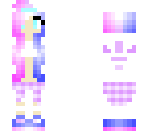 cute,pink,blue rose,girl