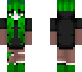 emerald/forest green girl