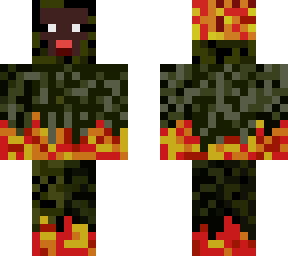 flaming camo sheep