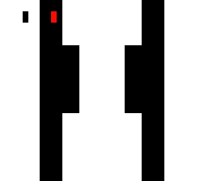 half white half black