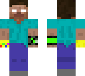 herobrine con  el omnitrix y el guantelete de thanos :v