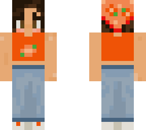 orange flower hippie