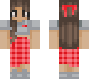 red girl w/ bow
