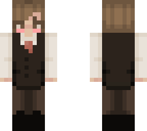 short hair girl in tux