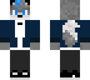 two layer wolf skin