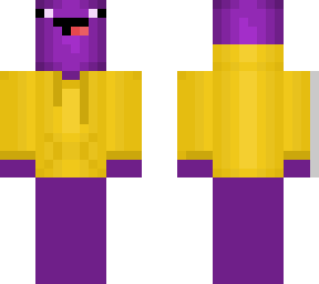 yellow hoodie purple derp
