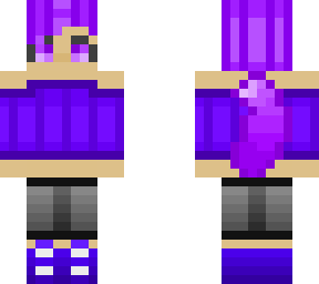 .*+cute purple wolf girl skin+*.