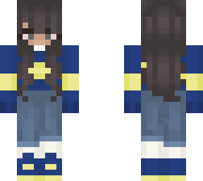 aesthetic yellow & blue sweater