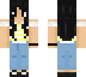 asian girl with stripped shirt